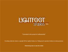 Tablet Screenshot of lightfootstudios.com